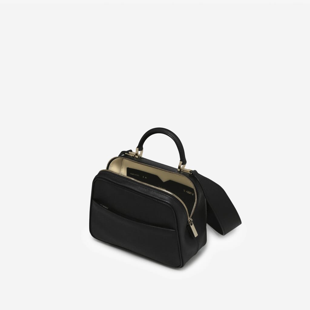 SMALL HANDBAG SERIE S CALF LEATHER VS LIGHT GOLD,NN,gallery image number 2